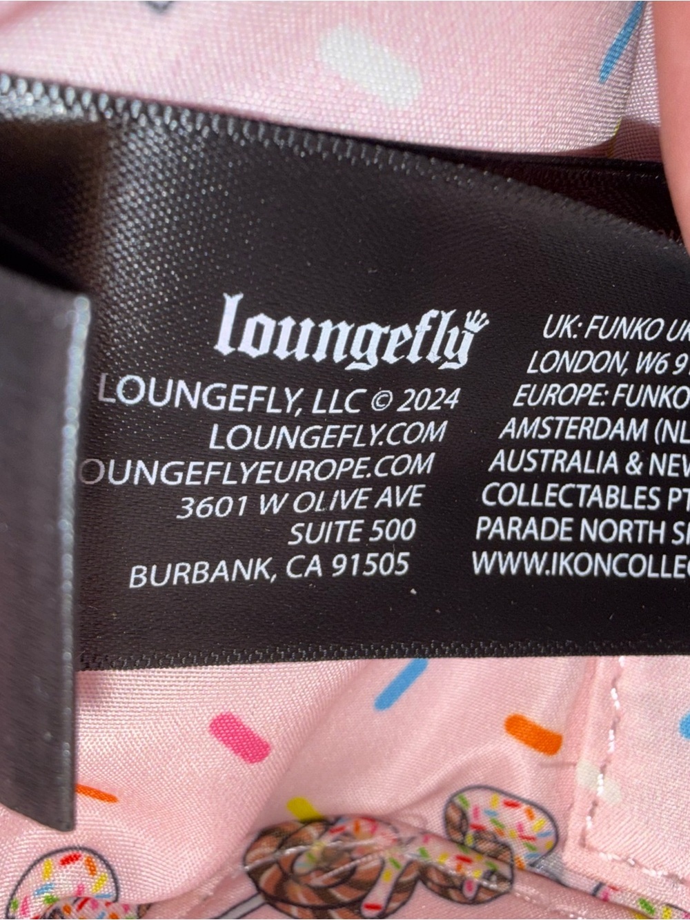 Loungefly Pink & Brown Minnie Sprinkle Charm Crossbody NWT - Picture 10 of 12